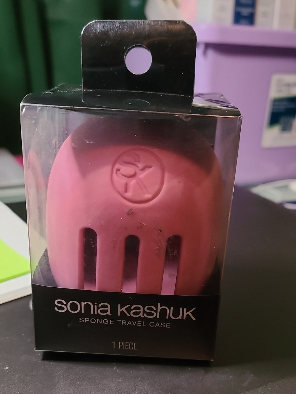 Sonia Kashuk Rose Pink Silicone Sponge Case